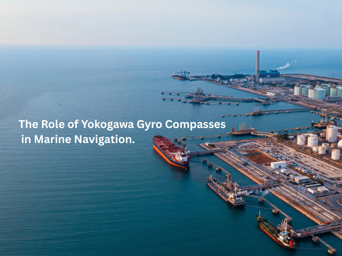 Yokogawa marine gyro compass integrated with vessel navigation equipment
